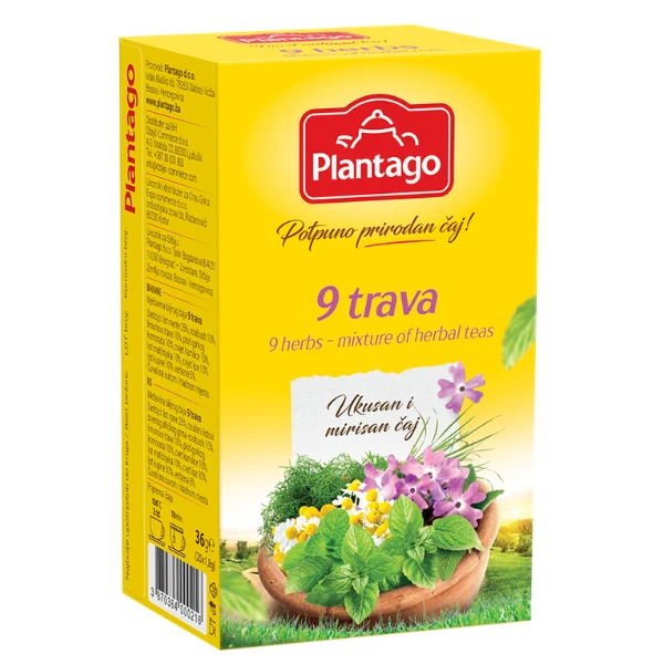 Čaj Plantago 9 trava 30g 20 filter kesica  x 1.8gr