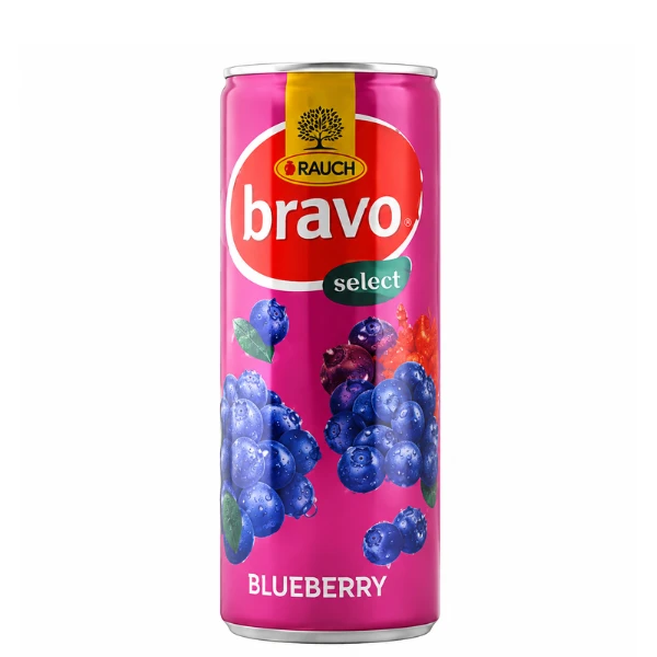 Bravo Borovnica 0,25l can 24 x 0.25L