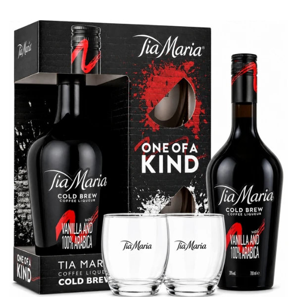 Liker Tia Maria 0.7l+ poklon pakovanje sa 2 čaše