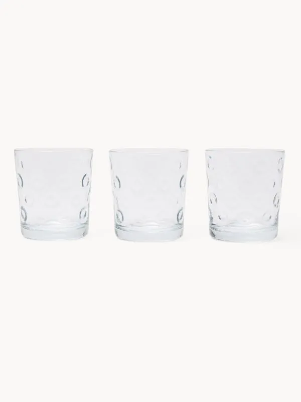 SET OD 3 STAKLENE ČAŠE 0,3L