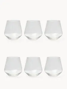 SET OD 6 STAKLENIH ČAŠA 10X7CM