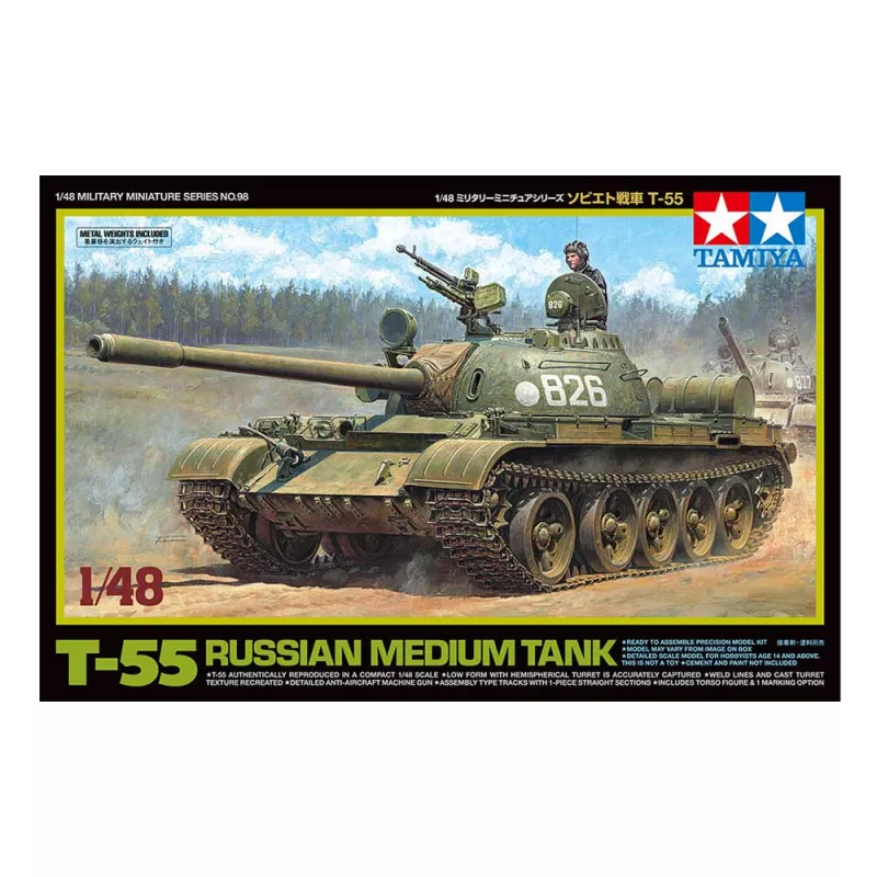 1:48 Rus. T-55 Battle Tank