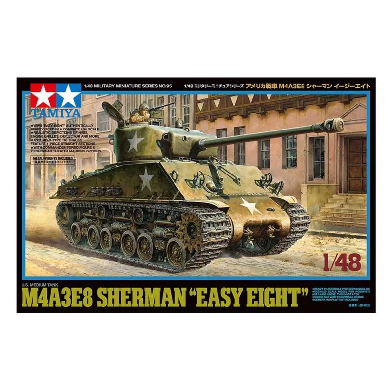 1:48 US M4A3E8 Sherman Easy
