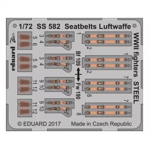 1:72 Seatbelts Luftwaffe WWII Fighters - Steel