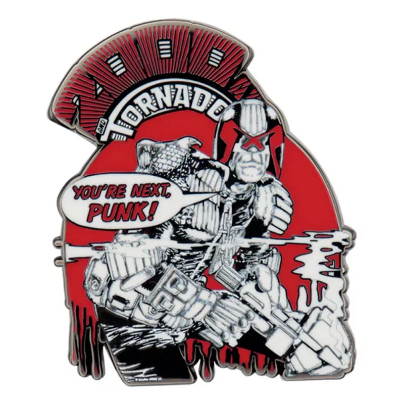 2000 AD Judge Dredd You’re Next Punk Pin Badge