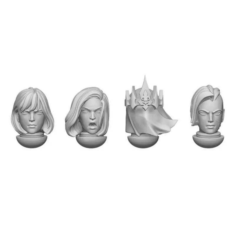3D Printed - Dakka Dakka - HEADS BATTLESISTERS BASIC