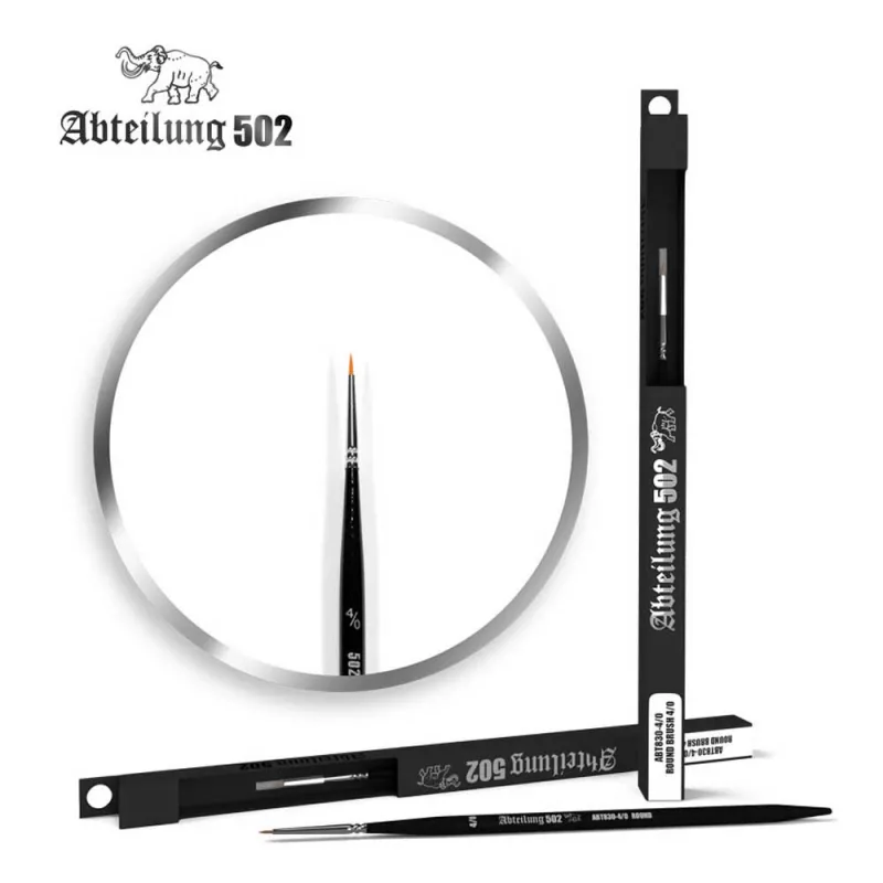 Abteilung 502 Deluxe Synthetic Brush: Round Brush 4/0