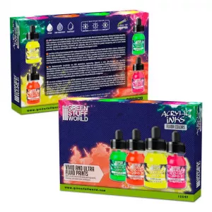 Acrylic Inks Set - Fluor (x4)
