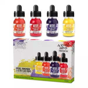 Acrylic Inks Set - Transparent Fire (x4)
