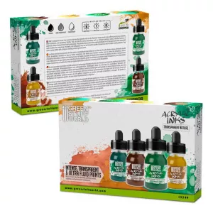 Acrylic Inks Set - Transparent Nature (x4)