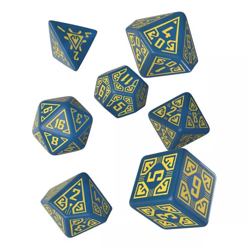 Arcade Dice Set: Blue & Yellow
