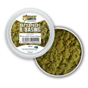 Battlefields & Basing: Winter Grass 2mm Static Grass (180ml)