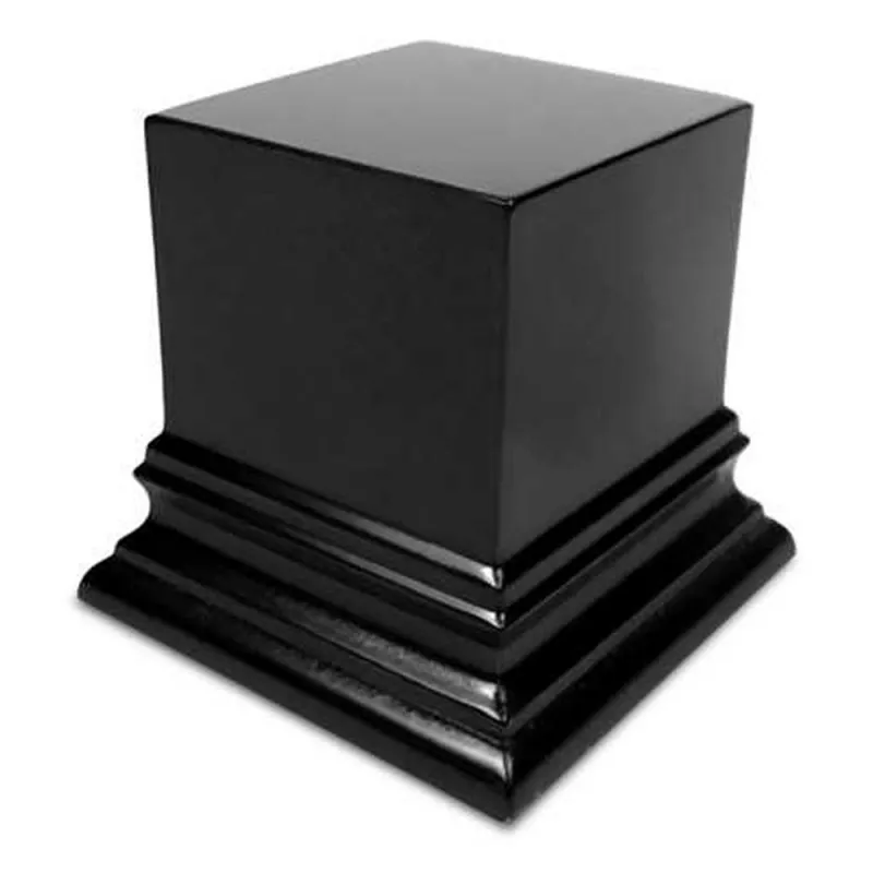 Black Display Block Plinth 6x6cm
