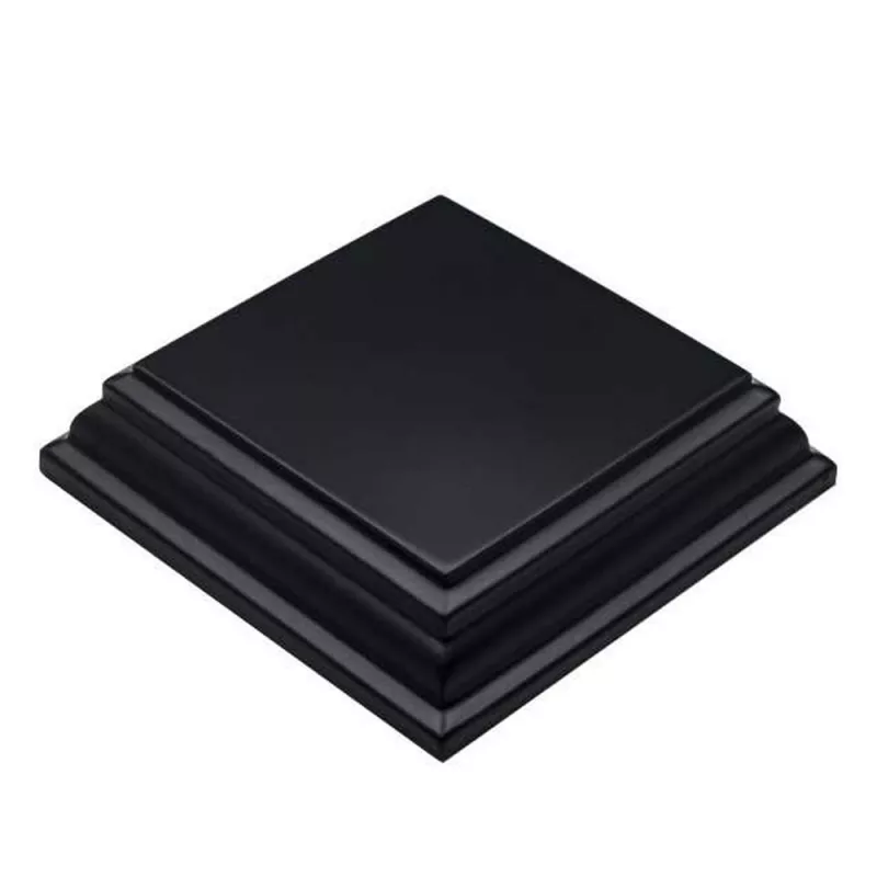 Black Display Block Plinth 8x8cm base
