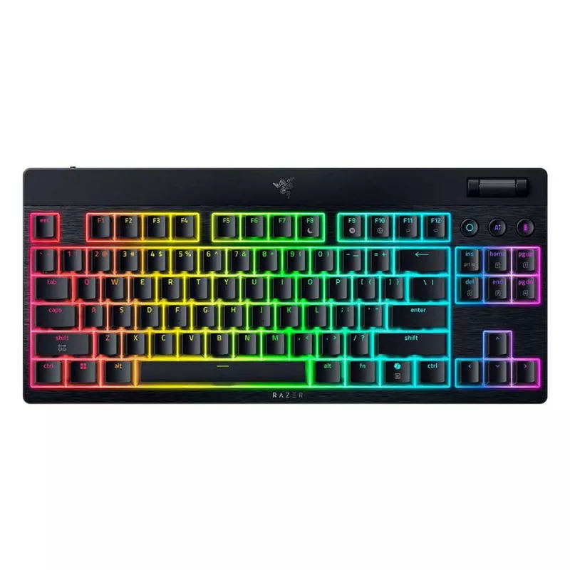 BlackWidow V4 Low-profile Tenkeyless HyperSpeed - Wireless MechanicalGaming Keyboard (Green Switch)