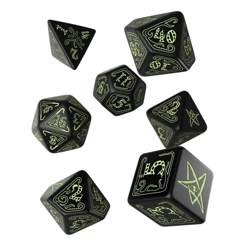 Call of Cthulhu Dice Set: Black & Glow-in-the-Dark