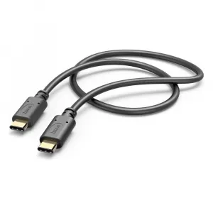 Charging/Data kabl, USB Type-C-USB Type-C, 1m crni