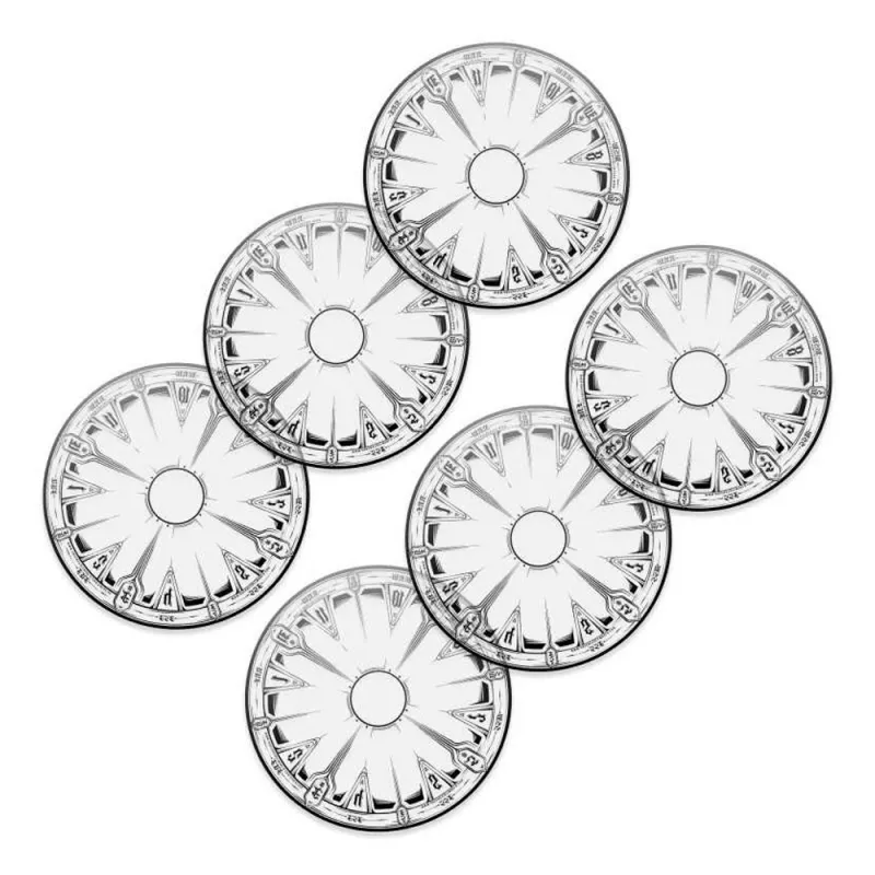 Clear Objective Marker (40mm+3') Pack x6 (compatible 40k WTC)