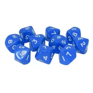 D10 Dice Pack - Blue (10)