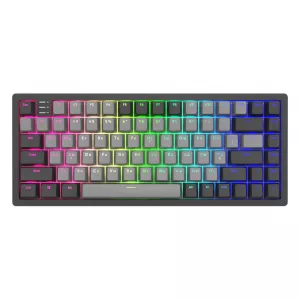 Dark Project KD83A Black / Cloud Grey - Gateron Cap Teal RGB (ENG/UA)
