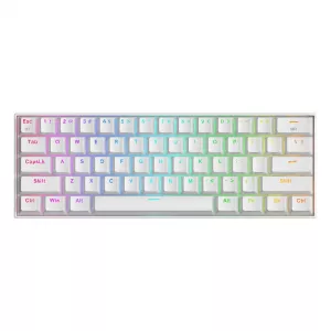 Draconic K530 PRO RGB Mechanical Gaming Keyboard, 2.4G,BT, 60% White