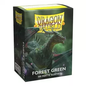Dragon Shield Matte Forest Green Sleeves 100ct