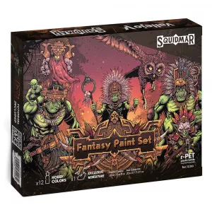 Fantasy Paint Set by Squidmar Miniatures (12+miniature)
