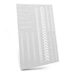 Flexible Stencils - Caution Strips (5mm aprox.)