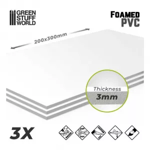 Foamed PVC 3mm - 200x300mm