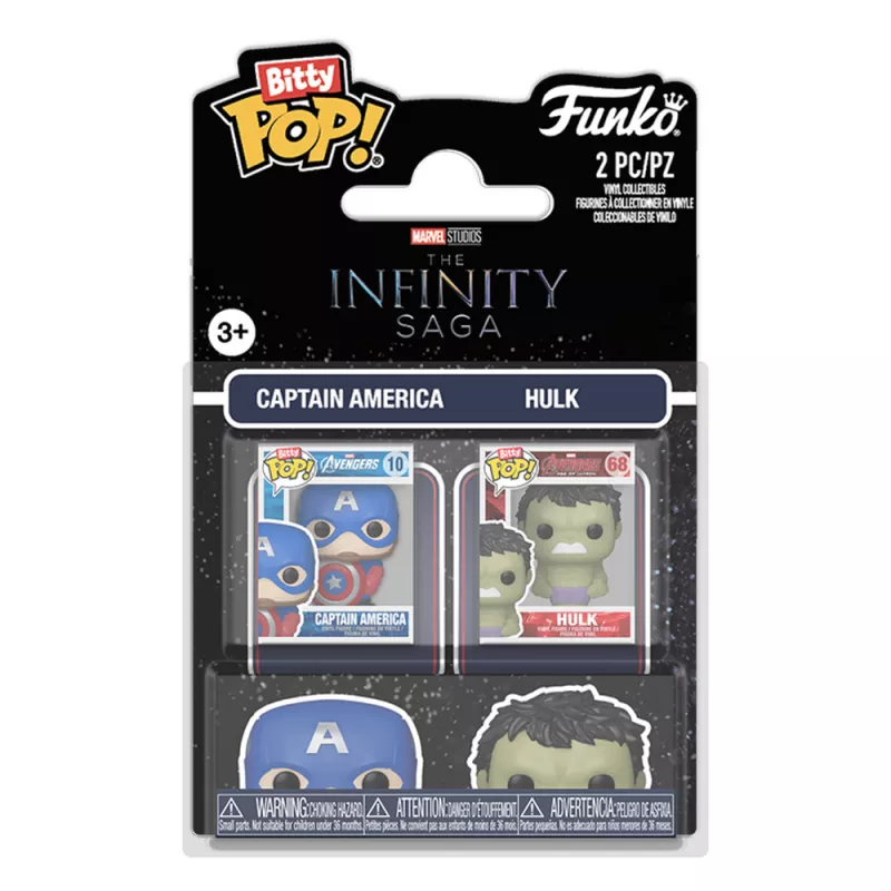 Funko Bitty POP! Marvel Infinity Saga - Captain America & Hulk 2PK