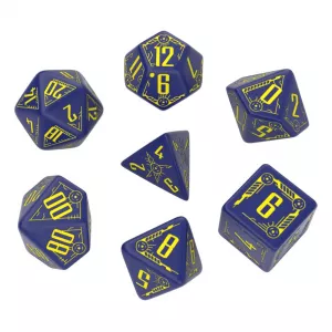 Galactic Navy & Yellow Dice Set