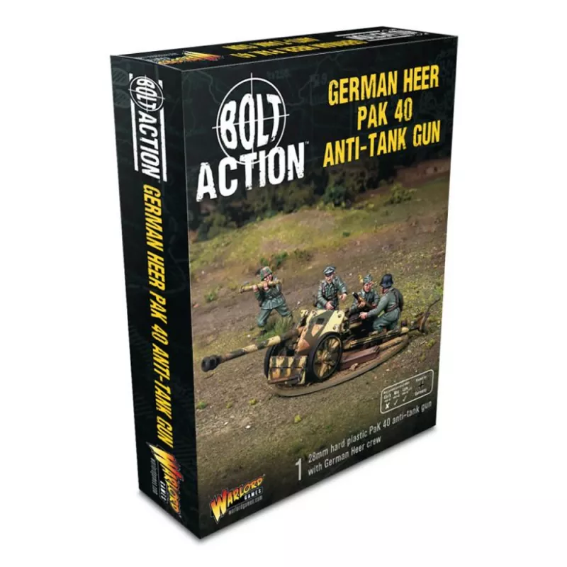 German Heer Pak 40 anti-tank gun