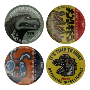 Godzilla Set of 4 Printed Coasters
