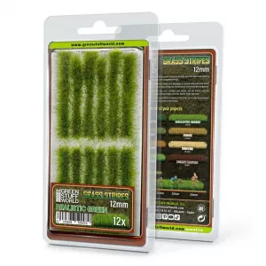 Grass STRIPES 12mm - REALISTIC GREEN