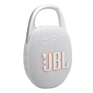 JBL Clip 5 White Bluetooth Speaker