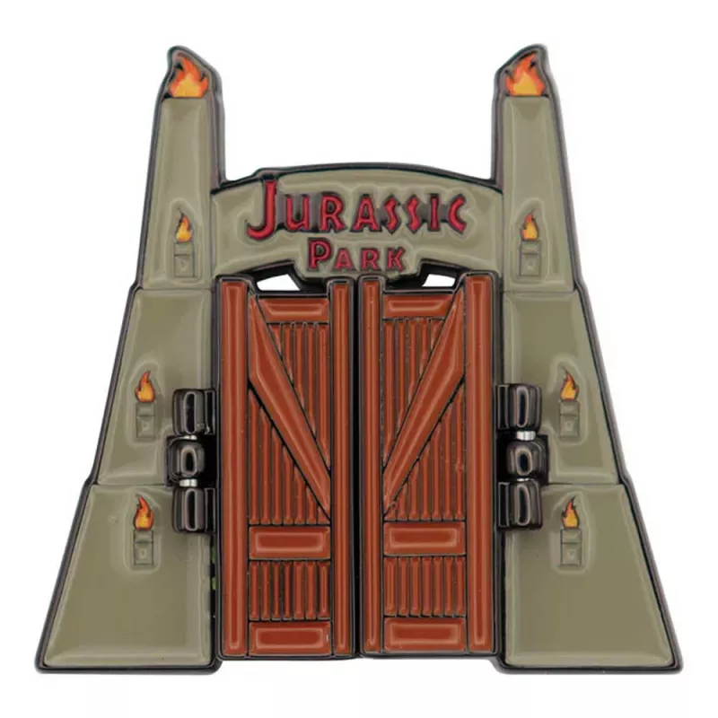 Jurassic Park Gates Hinged Pin Badge