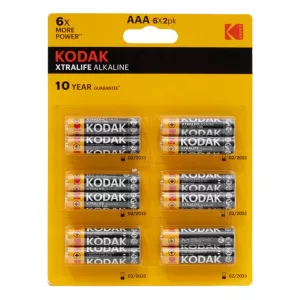 KODAK Alkalne baterije XTRALIFE AAA/6+6kom