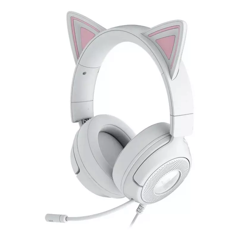 Kraken Kitty V3 X - Wired Kitty Headset for Gaming - White Edition