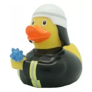 Lilalu Patkica - Fireman - Rubber Duck - black 9cm