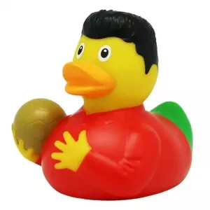Lilalu Patkica - Football Star - Rubber Duck - green 9cm
