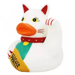 Lilalu Patkica - Lucky Cat - Rubber Duck 9cm
