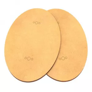MDF Oval Base - 150x95mm (Pack x2)