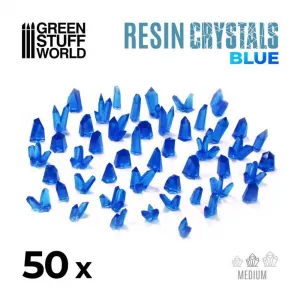 Medium BLUE Crystals Resin Set