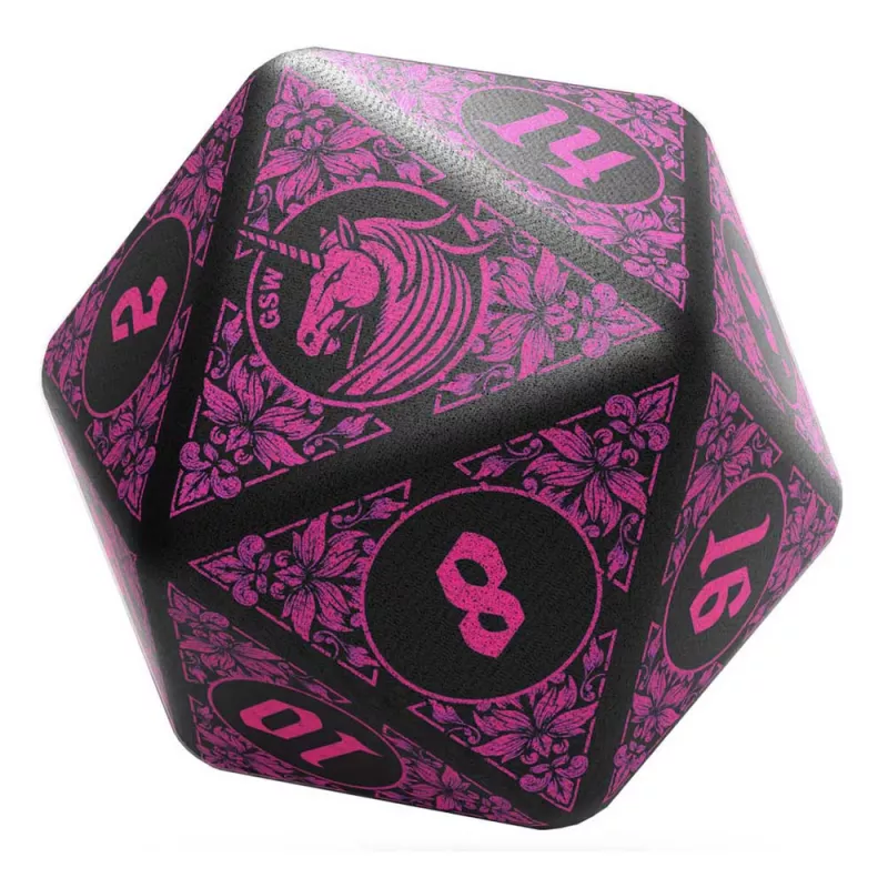 Mega D20 Squishy Dice - UNICORN