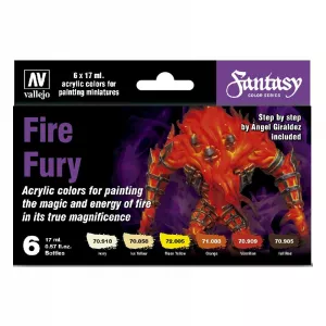 Model Color Paint Set: Fire Fury by Angel Giraldez