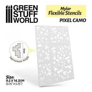Mylar flexible stencils - Pixel CAMO