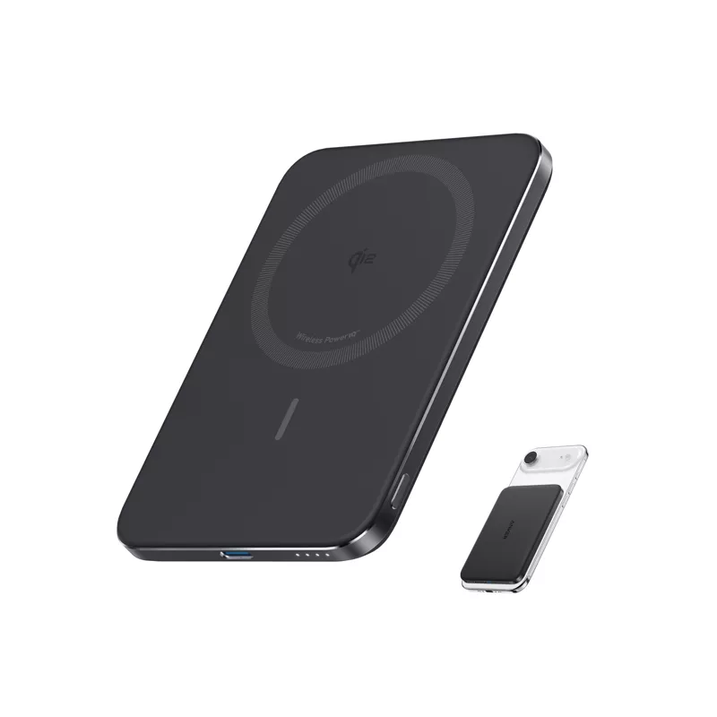 Nano 5000mAh, 20W, MagSafe Power Bank crni