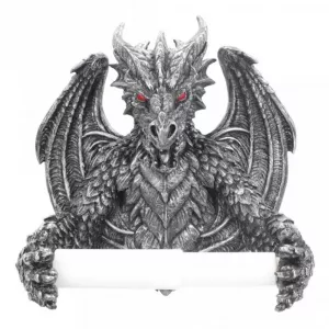 Nemesis Now - Obsidian Toilet Roll Holder