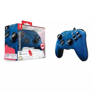 Nintendo Switch Faceoff Deluxe Controller + Audio Camo Blue