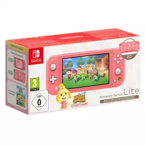 Nintendo Switch Lite Console (Coral) + Animal Crossing New Horzions (CIAB)
